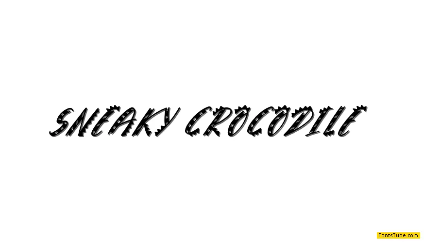 Sneaky Crocodile