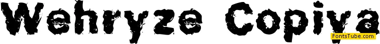 Wehryze Copiya Font