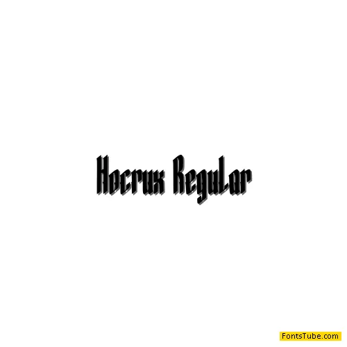 Hocrux Font