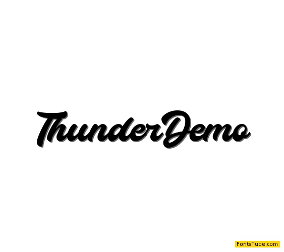 Thunder Demo Font