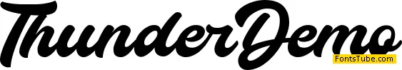 Thunder Demo Font