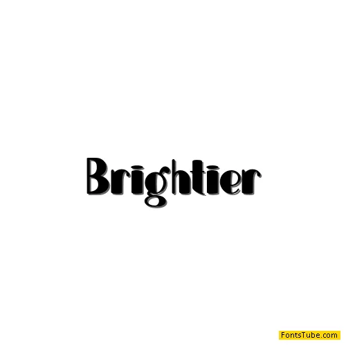 Brightier Font