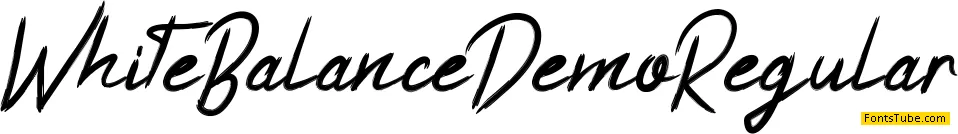 White Balance Demo Font