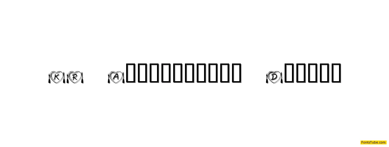KR Anniversary Dinner Font