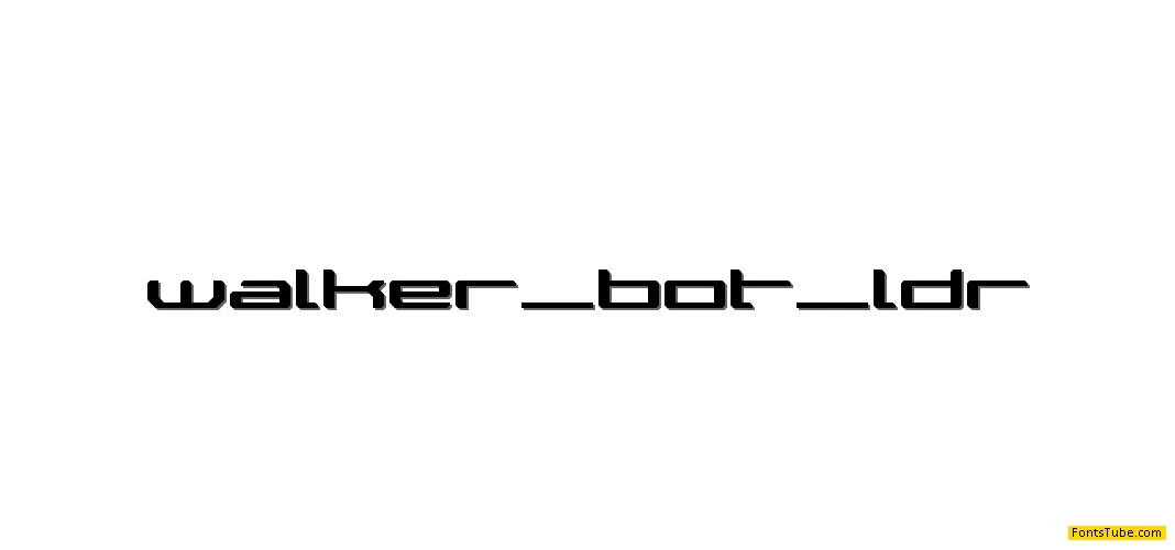 Walker Bot LDR Font