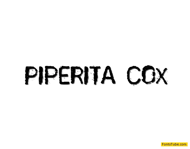 Piperita Cox Font