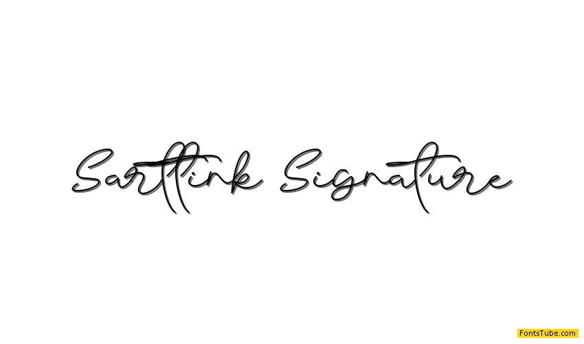 Sarttink Signature Font