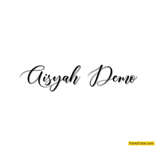 Aisyah Demo Font