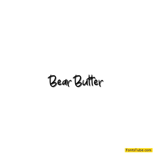 Bear Butter Font