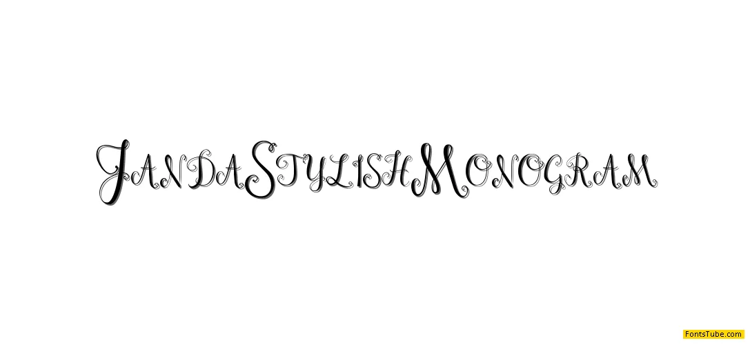 Janda Stylish Monogram Font