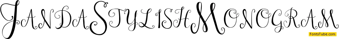 Janda Stylish Monogram Font