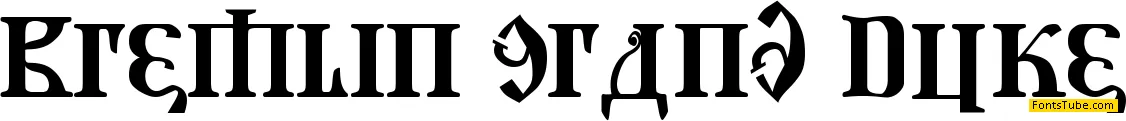 Kremlin Grand Duke Font