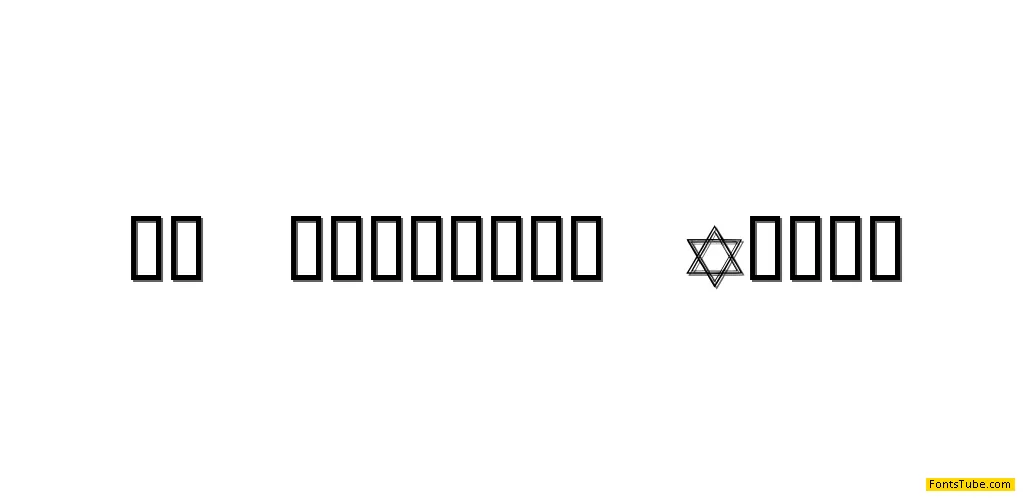 KR Passover Dings Font