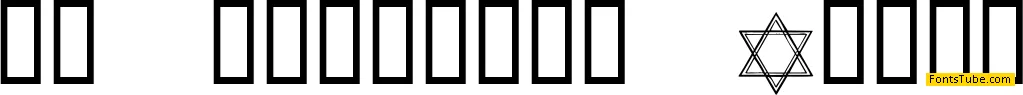 KR Passover Dings Font