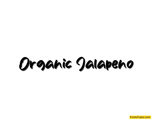 Organic Jalapeno Font