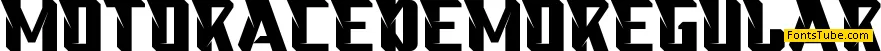 Motorace Demo Font Family