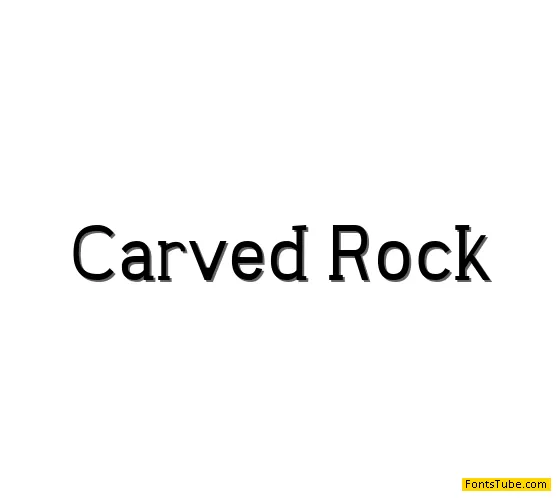Carved Rock Font