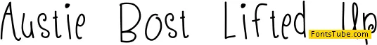 Austie Bost Lifted Up Font