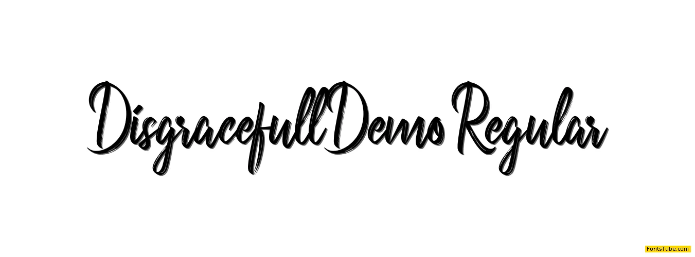 Disgracefull Demo Font