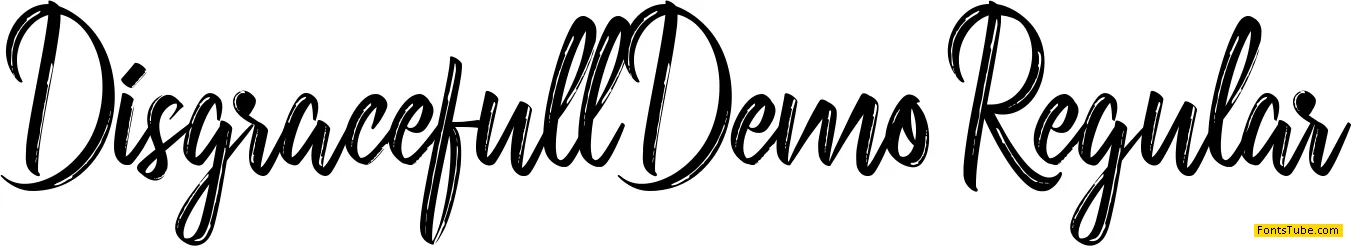 Disgracefull Demo Font