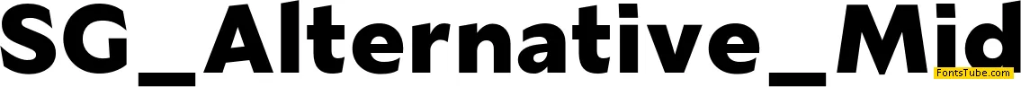 SG Alternative Font Family