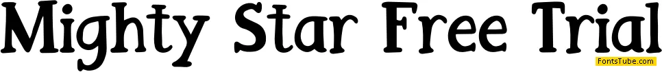 Mighty Star Free Trial Font