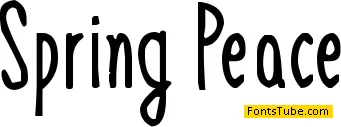 Spring Peace Font