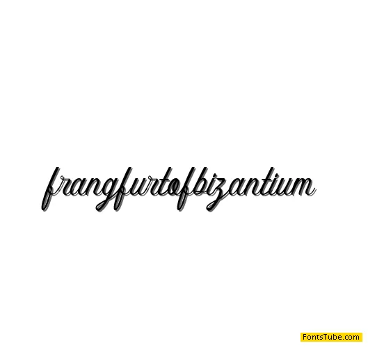 frangfurt of bizantium Font