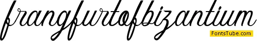 frangfurt of bizantium Font