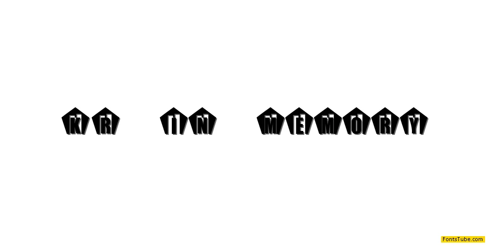 KR In Memory Font
