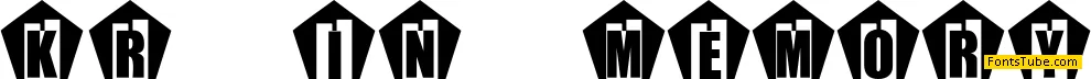 KR In Memory Font