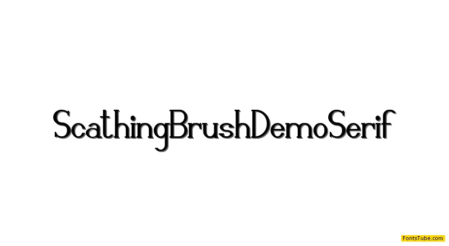 Scathing Brush Demo Font Family
