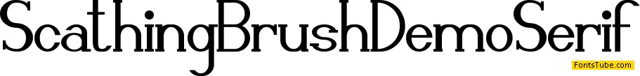 Scathing Brush Demo Font Family
