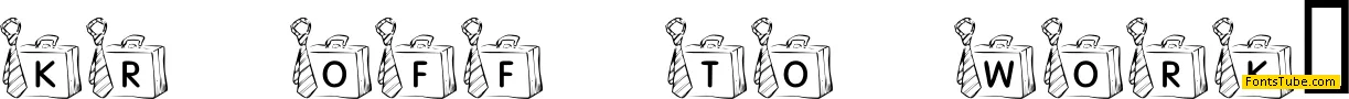 KR Off To Work! Font