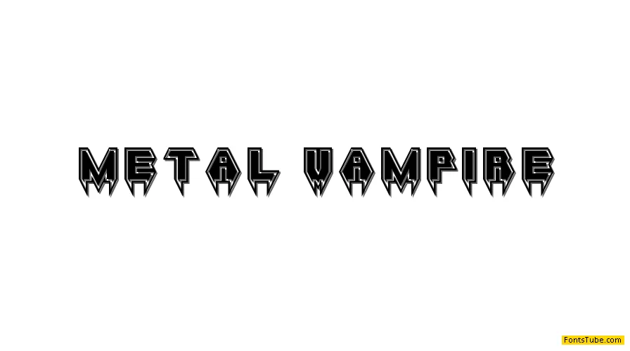 Metal Vampire Font