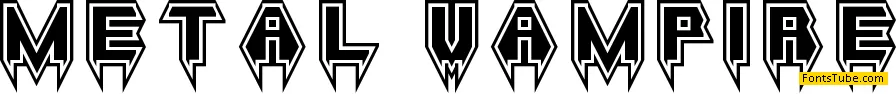 Metal Vampire Font