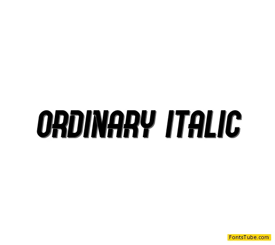 Ordinary Font Family