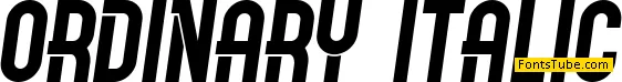 Ordinary Font Family
