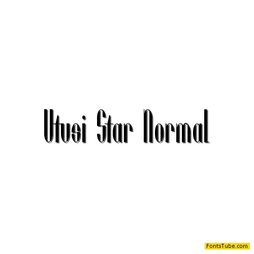 Utusi Star Font Family