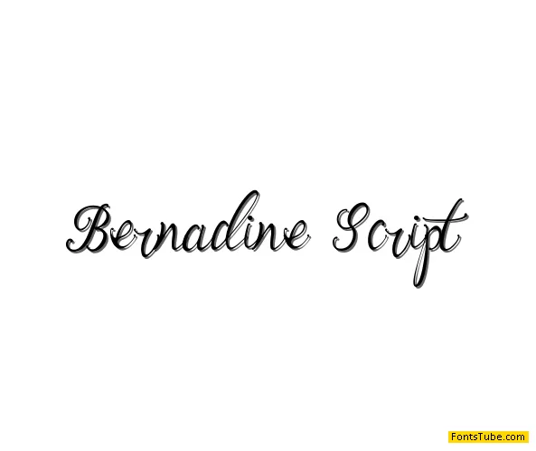 Bernadine Script Font