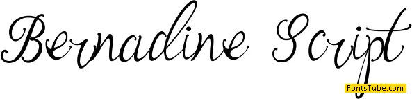 Bernadine Script Font