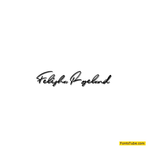 Felisha Roseland Demo Font