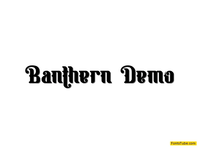Banthern Personal Use Font