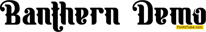 Banthern Personal Use Font