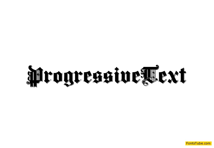 ProgressiveText Font