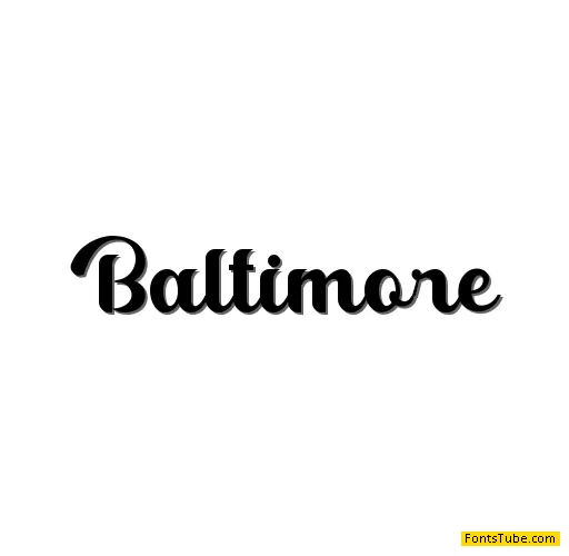Baltimore Font