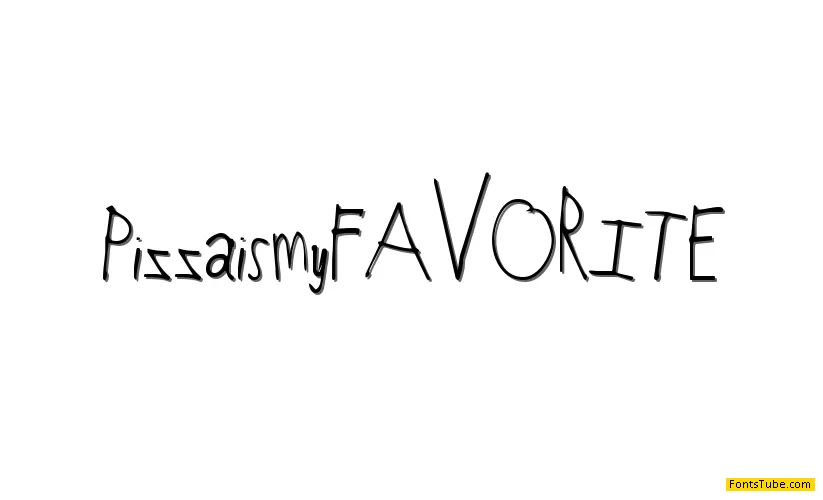 Pizza is my FAVORITE Font