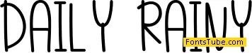 Daily Rainy Font