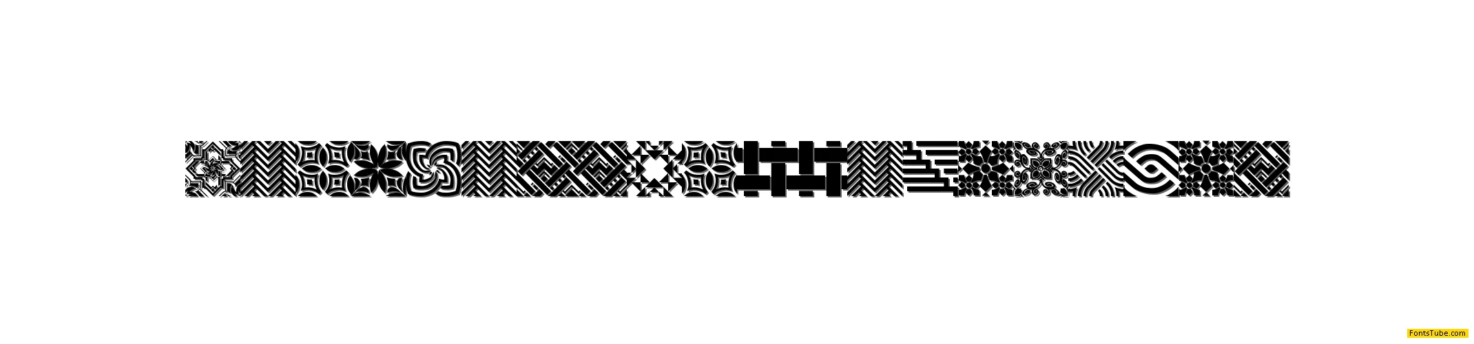 Seamless Pattern Icons Font