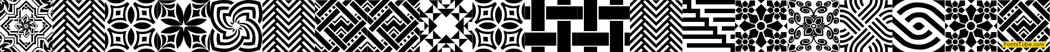 Seamless Pattern Icons Font